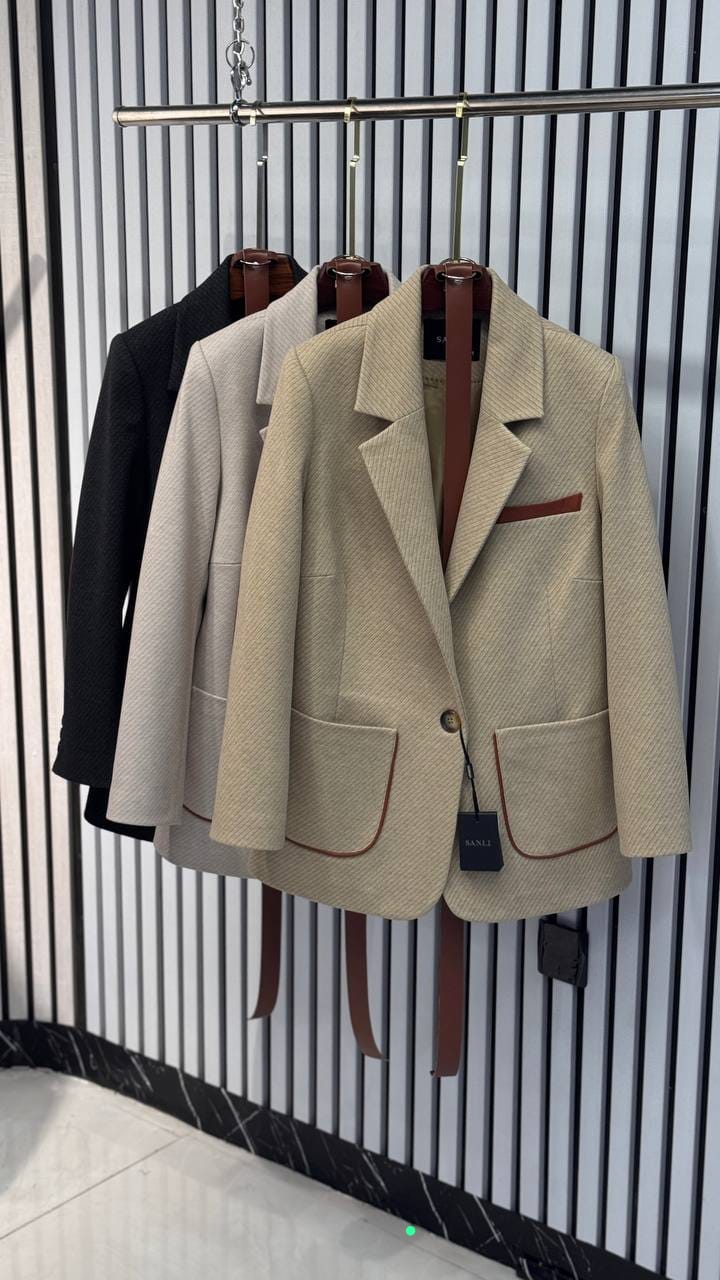 کت فوتر زنانه کمربنددار